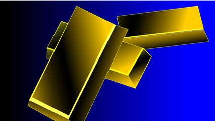 business, symbol, vector, 3d, yellow, illustration, design, gold