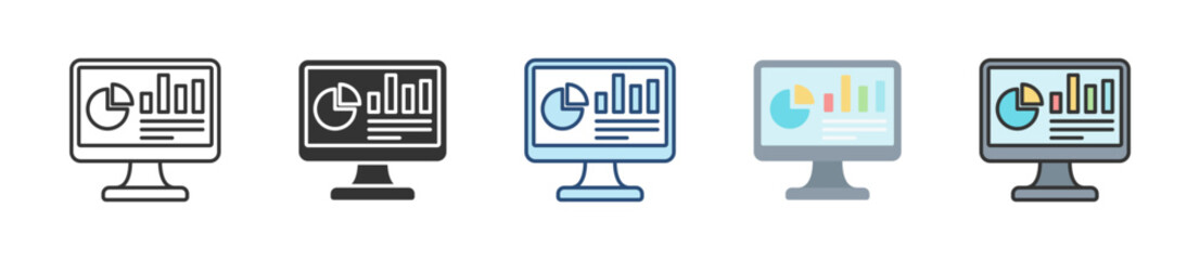 Dashboard Icon Set Multiple Style Collection