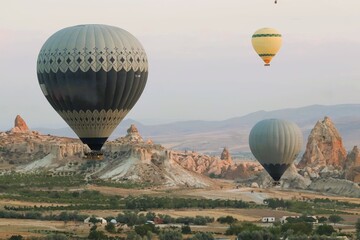 Balloons flying in Cappadocia