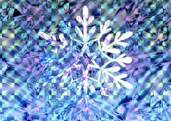 壁紙　雪の結晶