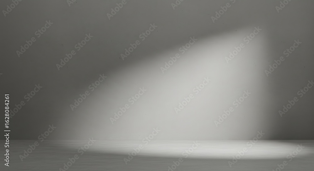 Aufkleber abstract image of a spotlight shining on a gray surface, creating a soft, blurred circle of light ag