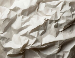Obraz premium Close up of crumpled paper texture with shadows for background use