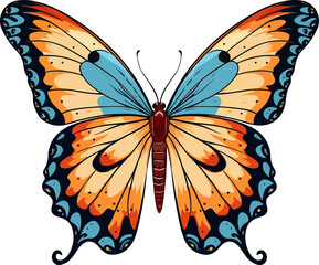 butterfly clip art design illustration