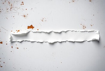 Ripped white stickers on a textured background, blank for your design, note, template