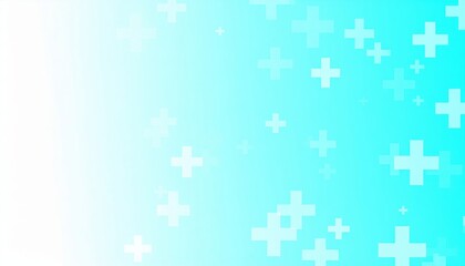 Light Blue Gradient Background With Plus Symbols