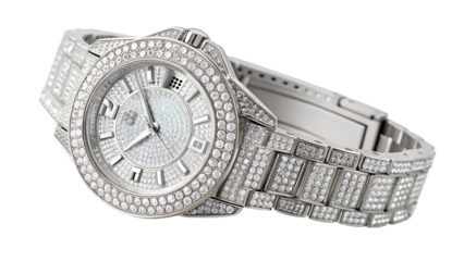 ai, png, diamond, watch, clipart, silver, band, luxury, accessories, sparkling, jewelry, wristwatch, elegant, timepiece, transparent, background, fashionable, design, sophisticated, style, gemstones, 
