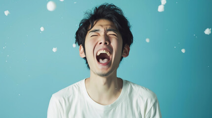 気合いが入る男性十五Generative AI