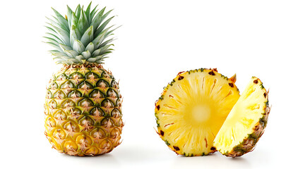 pineapple on white