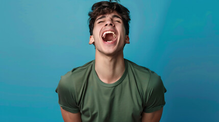 気合いが入る男性十八Generative AI