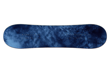 Dark-blue oval snowboard, textured design