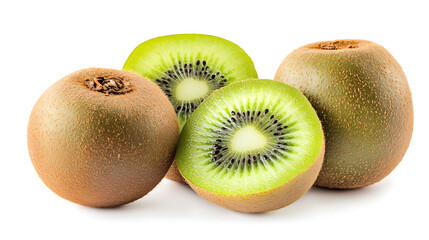 kiwi fruit isolated on white