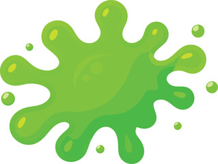 Glowing Neon Slime Texture Vector Icon.
