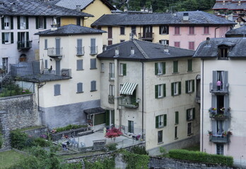 Fototapeta premium Branzi village in Brembana valley, Lombardy, Italy