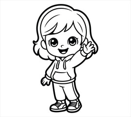 Peaceful Chibi Girl Character