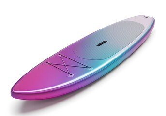 A vibrant stand-up paddleboard, ready for aquatic adventures, exuding a sense of leisure, active lifestyle, and aquatic fun.