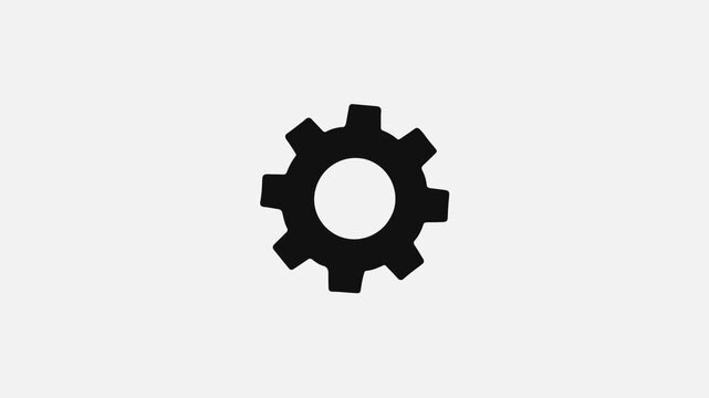 Business gear mechanism. line icon animation. cogwheel gear icon logotype rotating animation.
gear spinning icons animation design. cog wheel icon turning animated background