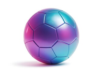 Soccer ball isolated with a gradient effect creating a cool and modern appearance with vibrant hues and artistic expression