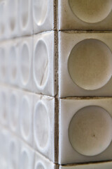 Tiled wall detail