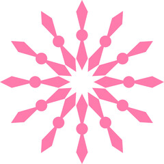 Seamless floral pink background pattern with abstract shapes.