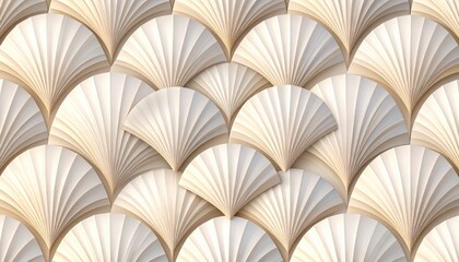 Abstract Geometric Patterned Fan Design Background