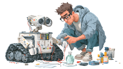 Cartoon vector of a cheerful boy demonstrating typical actions in daily childhood routines, great for e-learning, games, presentations, and storytelling designs.