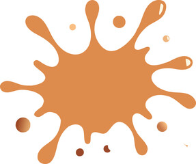 Fototapeta premium Rose Gold Paint Splash Icon Design.
