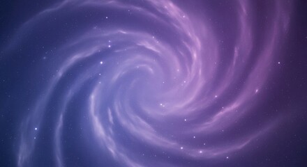 Vortex of Purple and Blue Galaxy with Stars in Deep Space