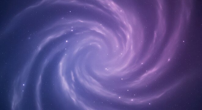 Vortex of Purple and Blue Galaxy with Stars in Deep Space - Powered by Adobe