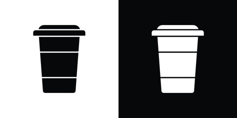 Yogurt container icon Pixel perfect vector graphics. Symbol, logo illustration.