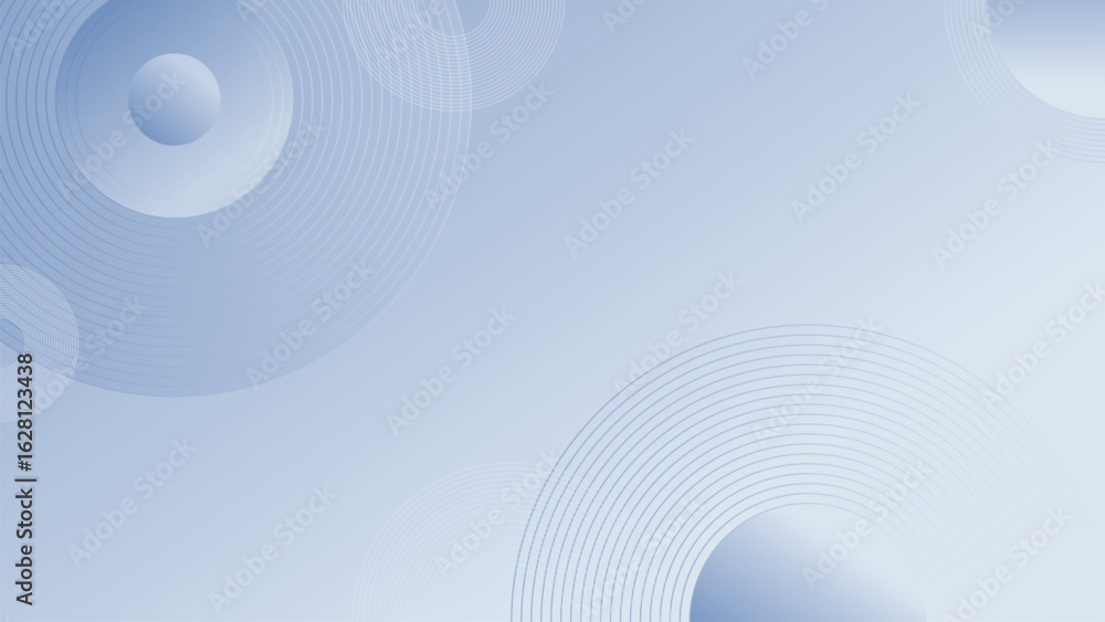 Poster minimalist blue gradient modern background with circle elements. digital technology abstract modern