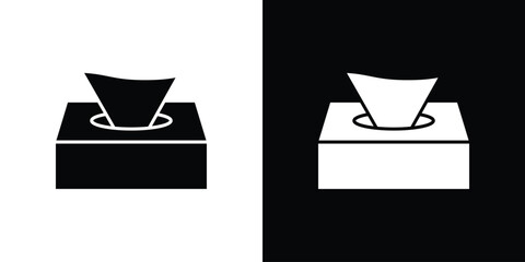 Tissue box icon Pixel perfect vector graphics. Symbol, logo illustration.