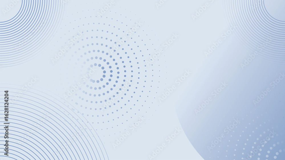 Poster minimalist blue gradient modern background with circle elements. digital technology abstract modern