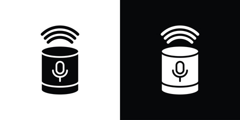 Smart assistant icon Pixel perfect vector graphics. Symbol, logo illustration.