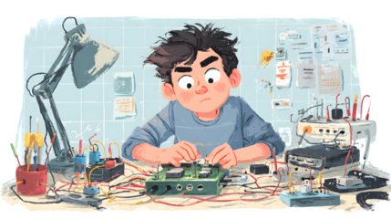 Cartoon vector of a cheerful boy performing a variety of dynamic and expressive actions, suitable for child-related content, posters, or school materials.