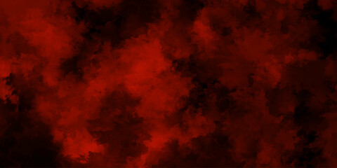 Watercolor marble pattern design. Paint brush strokes. Fire red texture. Smoke overlays black and red background. Vintage retro red background. Red vapor on black background. Red smoky clouds.	