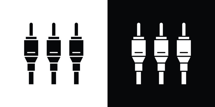 RCA icon Pixel perfect vector graphics. Symbol, logo illustration.