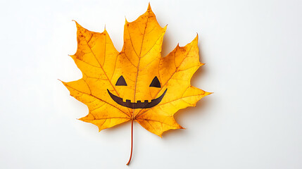 maple leaf isolated on white