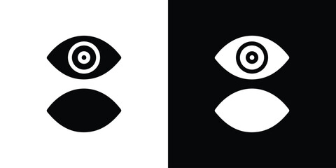 Eyes open and closed icon Pixel perfect vector graphics. Symbol, logo illustration.