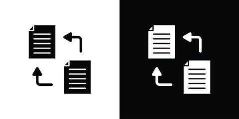 Data share icon Pixel perfect vector graphics. Symbol, logo illustration.