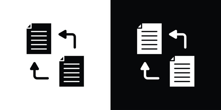 Data share icon Pixel perfect vector graphics. Symbol, logo illustration.