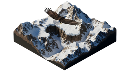 Majestic Snow-Capped Mountain Range