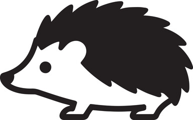 Cute Hedgehog Vector Illustration A Charming and Spiky Design for Animal and Nature Themed Projects