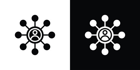 Affiliate marketing icon Pixel perfect vector graphics. Symbol, logo illustration.