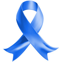 blue awareness ribbon