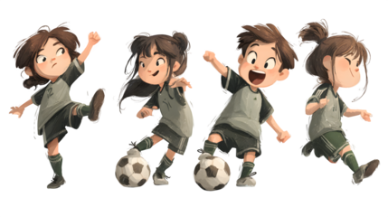 Cartoon vector of a cheerful boy performing a variety of dynamic and expressive actions, ideal for animation, user onboarding, or explainer content. High-quality flat vector illustration with customiz