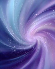 Obraz premium Abstract swirl of purple and blue colors creating a dreamy cosmic effect with sparkling elements
