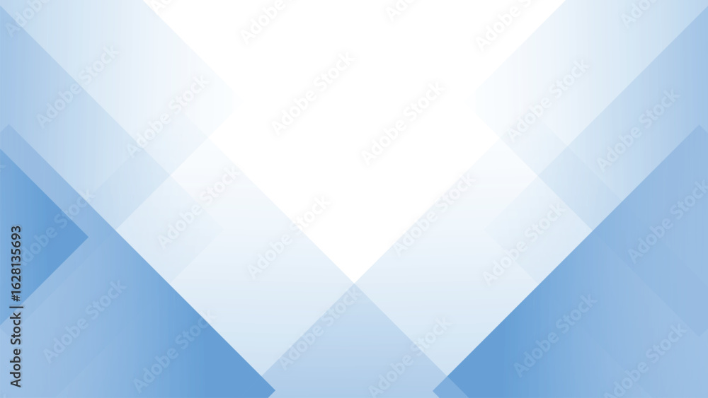 Poster abstract light blue background with square shapes overlapping