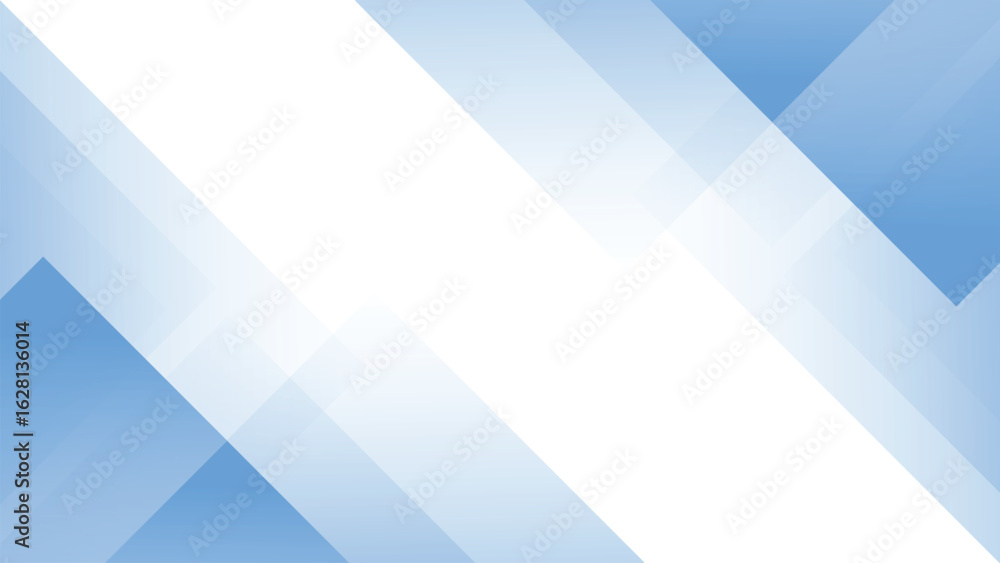 Poster abstract light blue background with square shapes overlapping