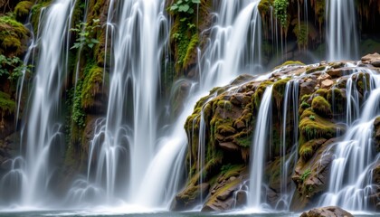 waterfalls increase humidity levels around them which helps sustain tropical rainforest plants and animals that rely on moist environments for survival and growth in the ecosystem.