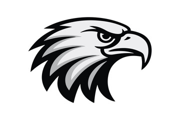 eagle head  silhouette  vector